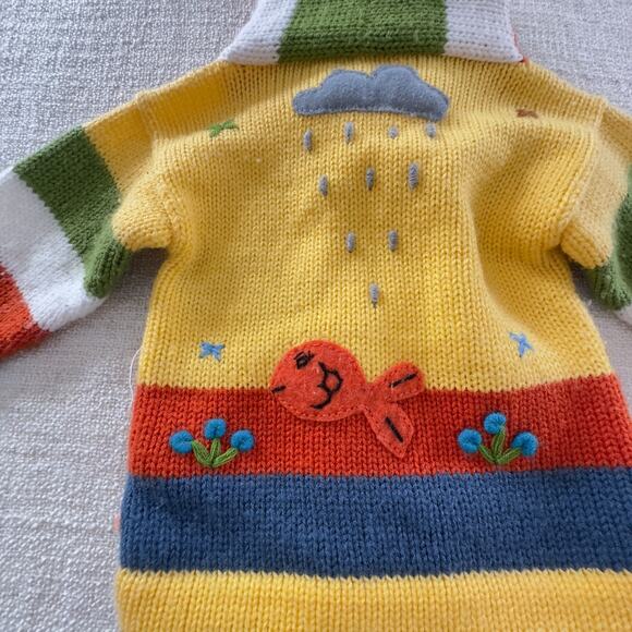 Peruvian Children's Zip-up Sweater VGUC 6-12mo - Picture 5 of 6